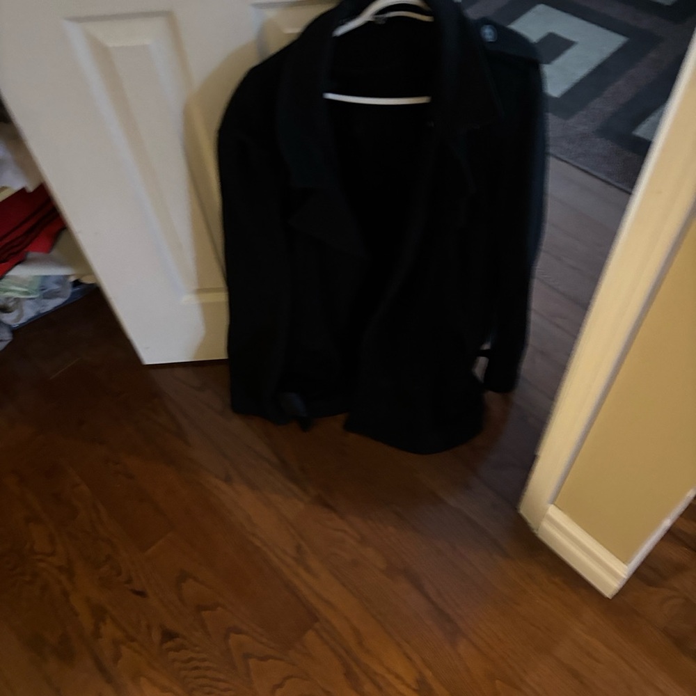 Le Chateau Black Pea Coat